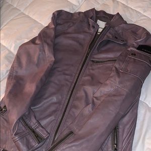 Diesel leather jacket! Grey color